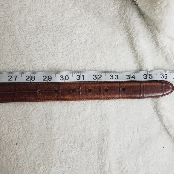 Vintage Brighton Croc Embossed leather belt - Picture 3 of 6